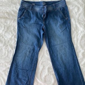 Wide Leg Denim Trouser